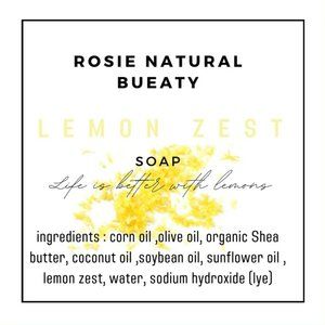 Lemon Zest handmade soap